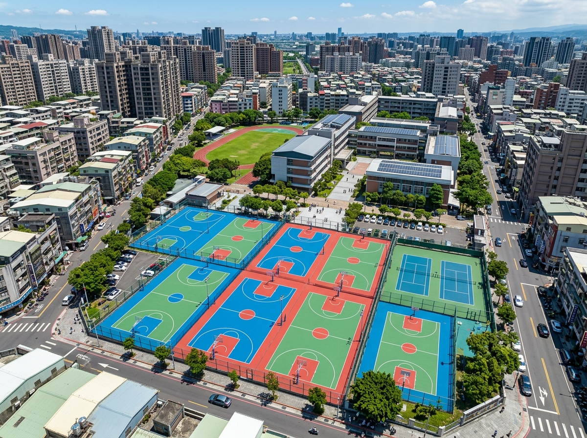 潮州市硅PU球场硅PU篮球场 - 方案